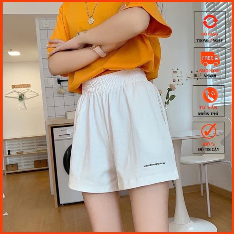 [Hàng loại 1] Quần short unisex_quần short đũi chun thêu siêu Hot