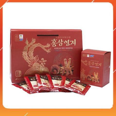 Nước hồng sâm linh chi Hàn Quốc Pocheon xách 30 gói* 70 ml
