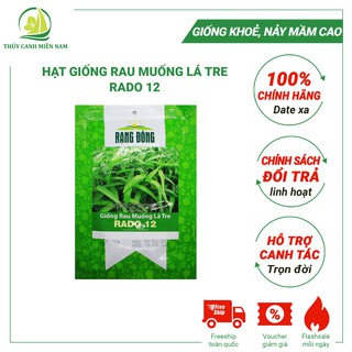 Hạt giống rau muống lá tre RADO 12 (50g) | Giống Khoẻ, Tỉ Lệ Nảy Mầm Đến 90%, Có Hỗ Trợ Trồng Rau Tại Nhà