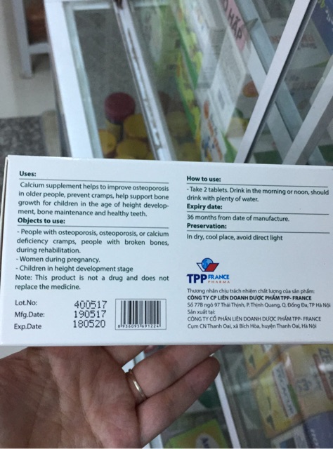 ✅(chính hãng cao cấp)France CANXI FORT- bổ sung calci | Thế Giới Skin Care