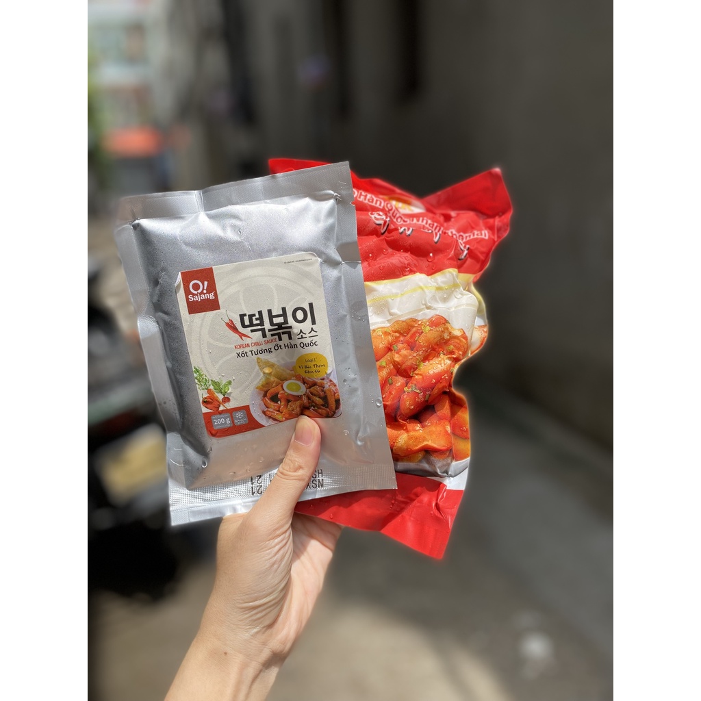 BÁNH GẠO TOKBOKKI NHÂN PHOMAI HÀN QUỐC GÓI 500G