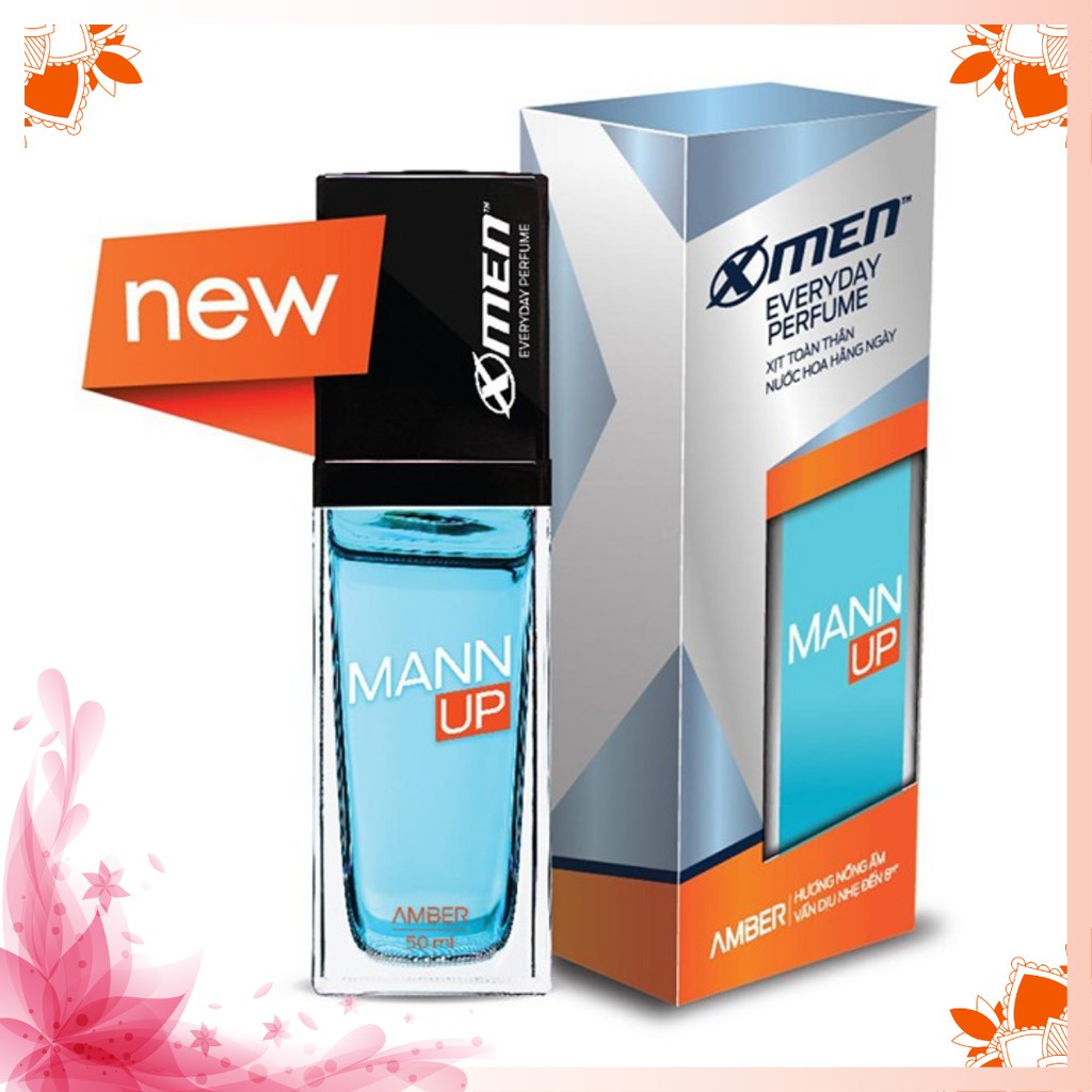Bán sỉ - Xịt nước hoa hằng ngày X-Men Everyday Perfume Mann Up Amber 50ml