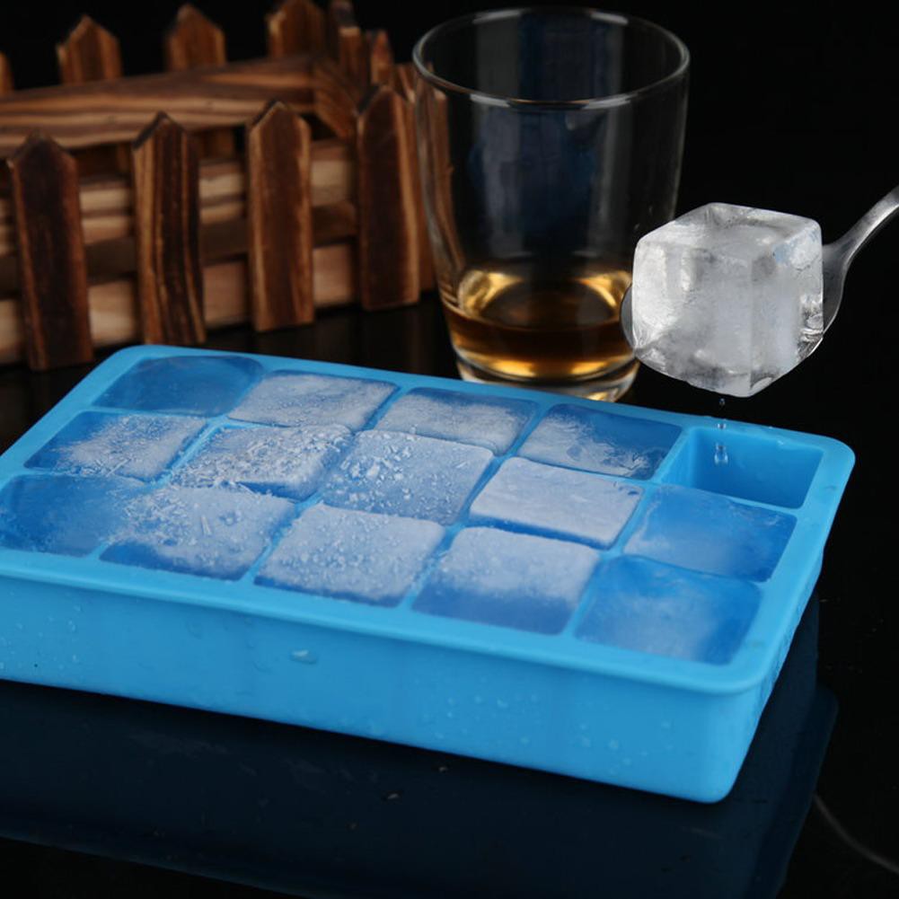 DIY Creative Big Ice Cube Mold Square Silicone Ice Tray