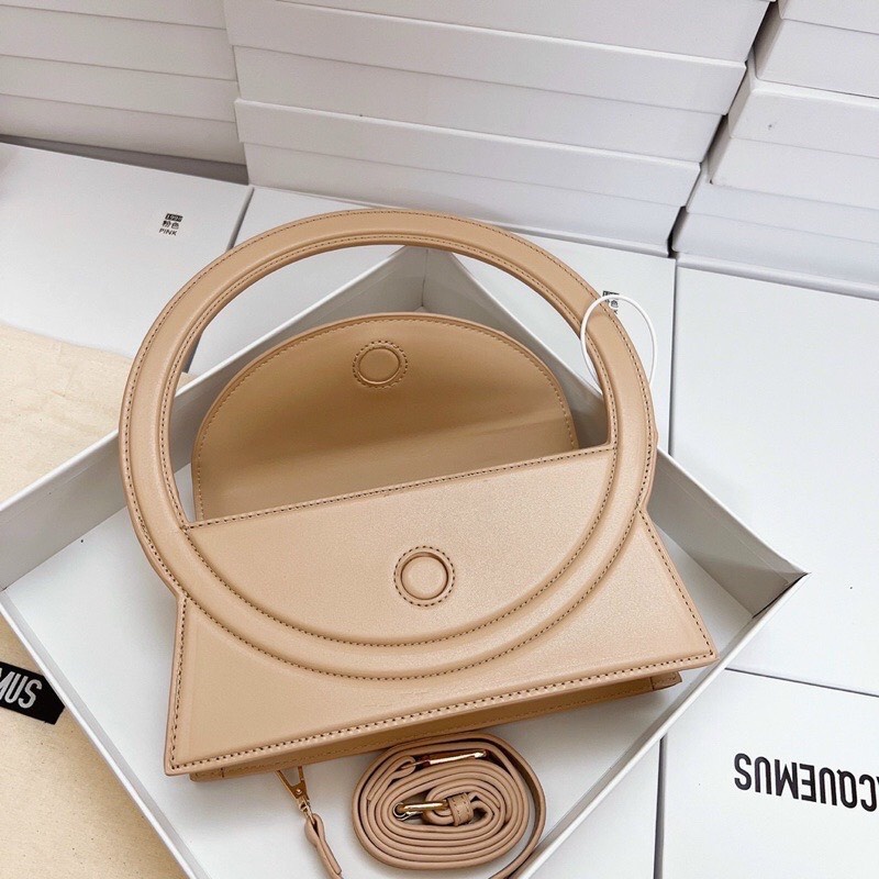 Túi Jacquemus Quai Tròn Kèm Dây Đeo FullBox Size 24