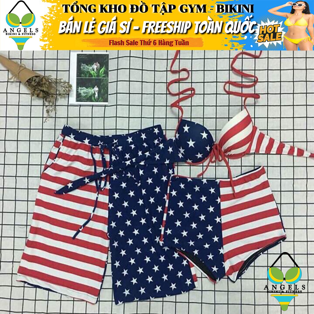 Bikini Bộ Đồ Bơi Hai Mảnh Cờ Mỹ Freesize BHV007 [ Giá Sỉ ] | BigBuy360 - bigbuy360.vn