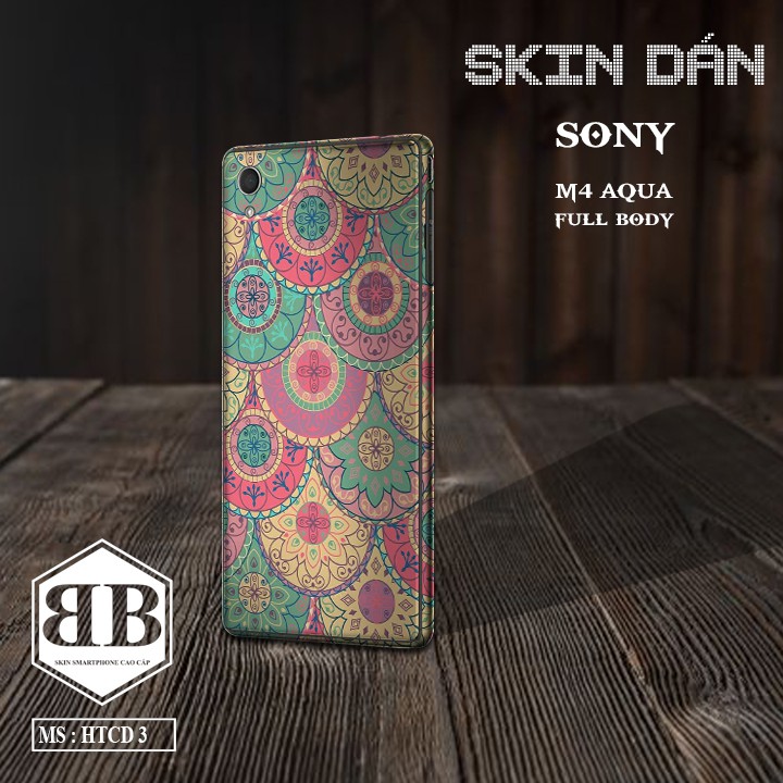 Bộ Skin Dán Sony Xperia M4 Aqua dán full lưng viền dùng thay ốp lưng điện thoại nhìn là mê