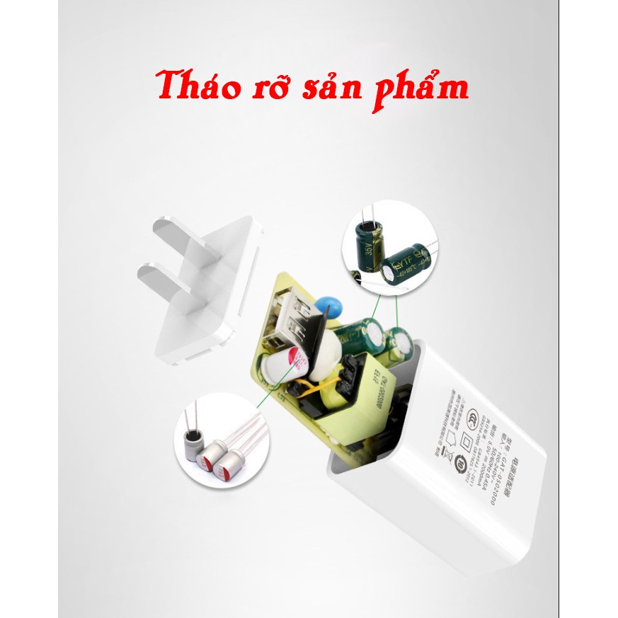 Cốc sạc 5V-2A sạc nhanh cực kỳ chất lượng