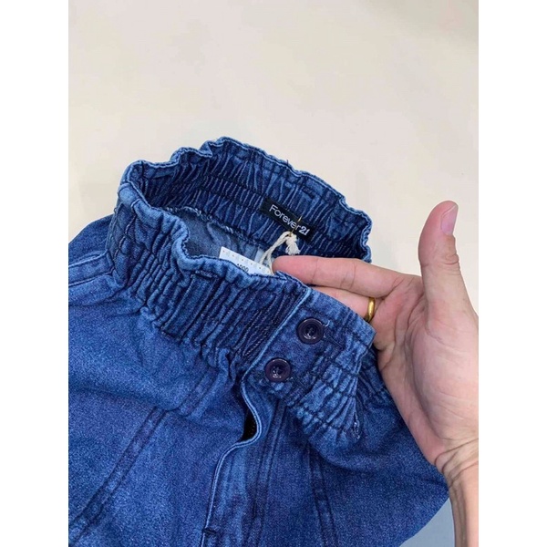 QUẦN JEANS NỮ LƯNG THUN PHOM BAGGY MẪU MỚI HAI MÀU