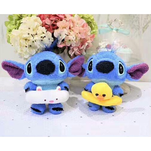 Gấu bông stitch mặc áo phao bông G2B70 gấu bông dễ thương 20 cm