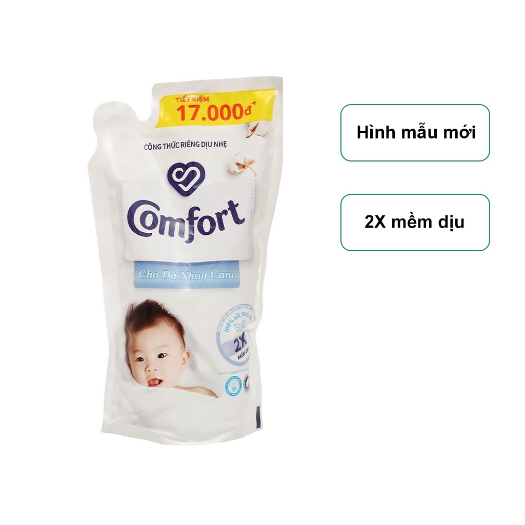 Nước Xả Vải Comfort Cho Da Nhạy Cảm Túi 800ml