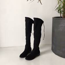 Boot Star Kela đầu gối da lộn 3cm