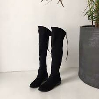 Boot Star Kela đầu gối da lộn 3cm