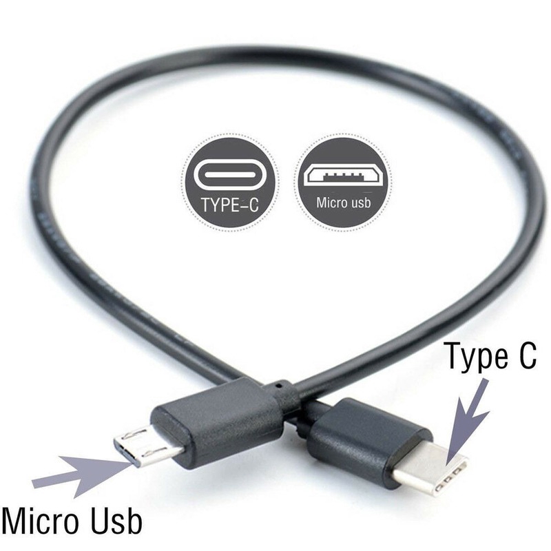 Dây cáp OTG sạc pin đồng bộ hóa dữ liệu chuyển đổi chui cắm Type C (USB-C) với chui cắm Micro USB cao cấp