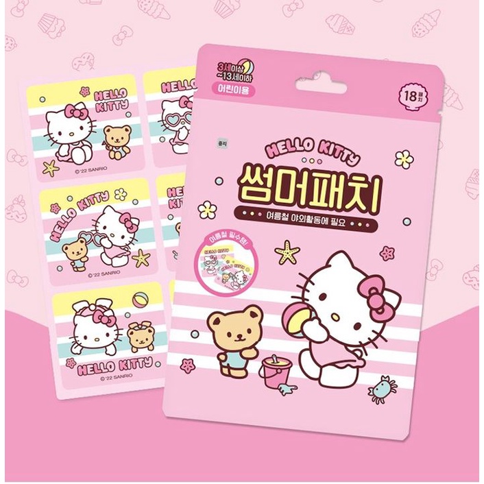 Miếng Dán Hình Nhân Vật PORORO {30Patches) HELLO KITTY