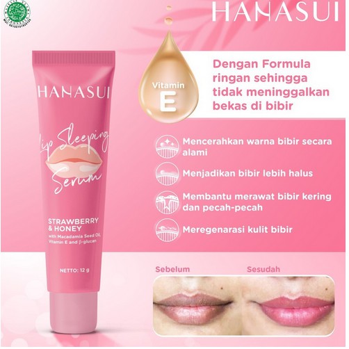 (hàng Mới Về) Serum Dưỡng Môi Khi Ngủ Hanasui 12g | BigBuy360 - bigbuy360.vn