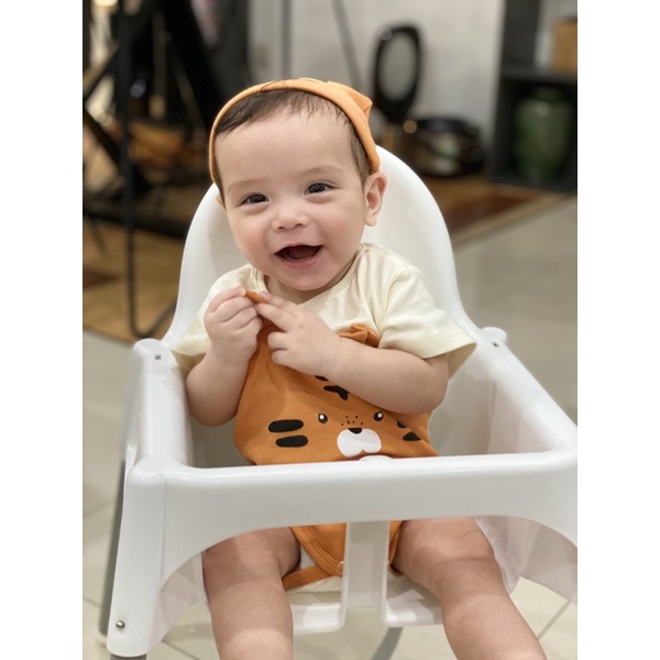 Body sơ sinh Hổ Con Ngắn Tay Hot trend Chất Liệu 100% Cotton Kèm Mũ Cho Bé Trai/Bé Gái 5-13kg