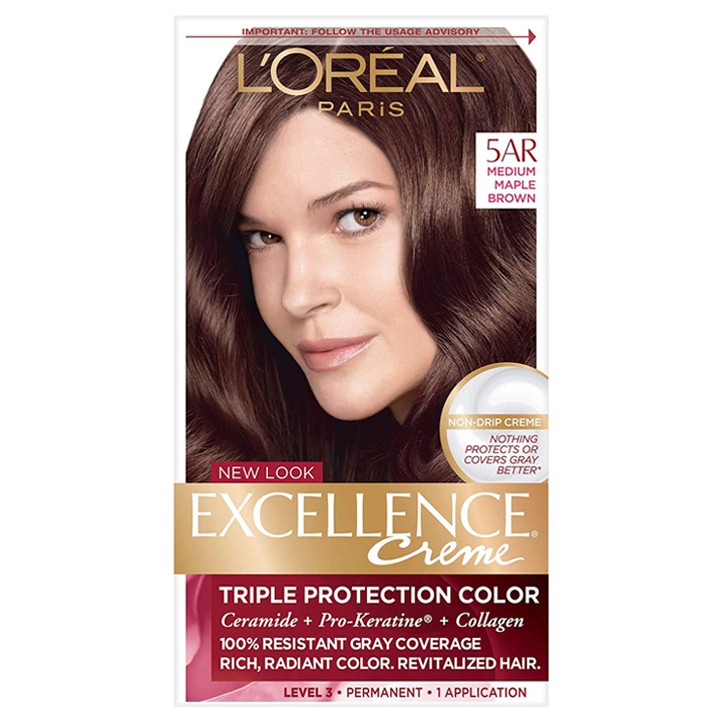Thuốc nhuộm tóc L'Oréal Excellence Creme, 5AR Medium Maple Brown