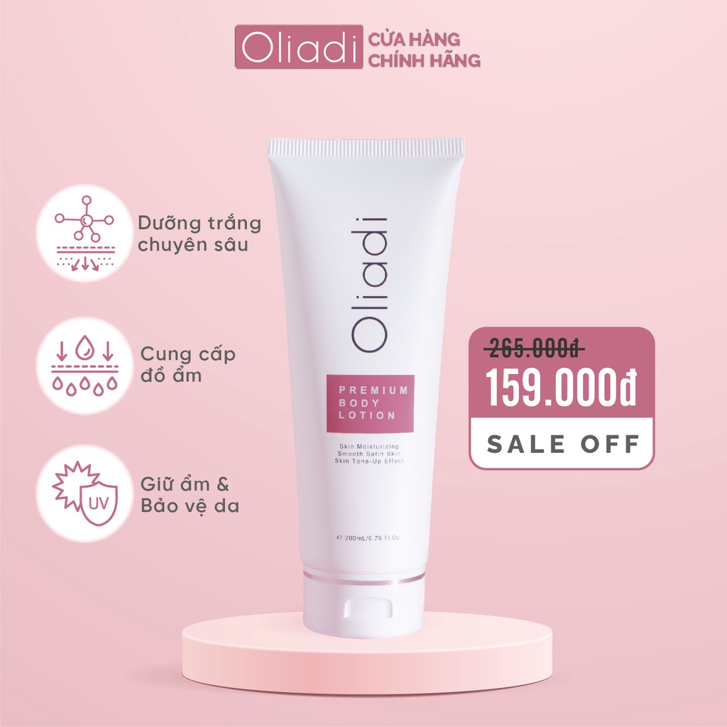 OLIADI - - Kem Body Oliadi Dưỡng Trắng Toàn Thân Với Công Nghệ Hạt Nano Phân Tử 200ml | WebRaoVat - webraovat.net.vn