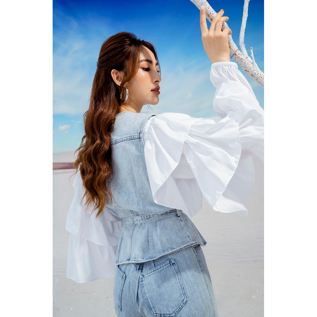Áo kiểu Eva De Eva 21SOTE038O