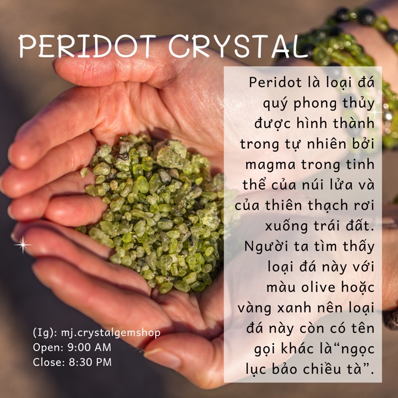 Đá thô Peridot vip sưu tầm, handmade, reiki, thanh tẩy thiền định