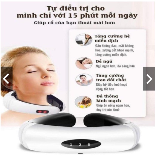 [Có Sẵn] Máy massage trị liệu ❤️Freeship❤️ Máy massage cổ vai gáy 3D trị nhức mỏi cơ thể