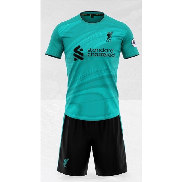 Bộ quần áo đá banh CLB Liverpool xanh Sao Việt 22-23