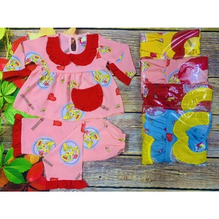 Bộ Lụa Tay Dài BÉ (6-14kg) (giao màu ngẫu nhiên)