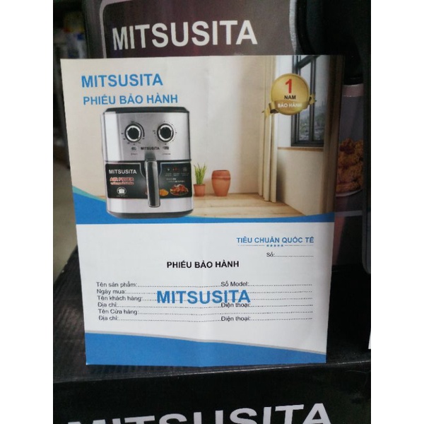 Nồi Chiên Không Dầu 9.0L MITSUSITA HA-9000 Công Suất 1700w  Bảo Hành 12 Tháng