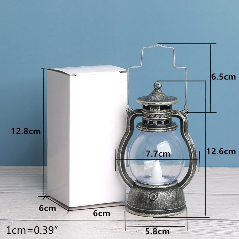 Đèn lồng bóng LED bằng nhựa sử dụng pin phong cách cổ điển trang trí nhà
