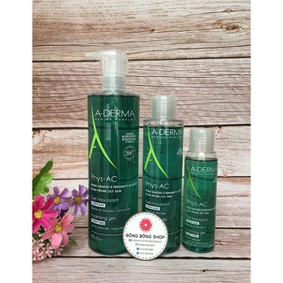 Gel rửa mặt A-DERMA Gel moussant Purifiant Phys-AC cho da mụn