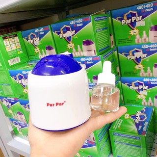Máy đuổi muỗi parpar tinh dầu tặng kèm 1 Lọ tinh dầu đuổi muỗi