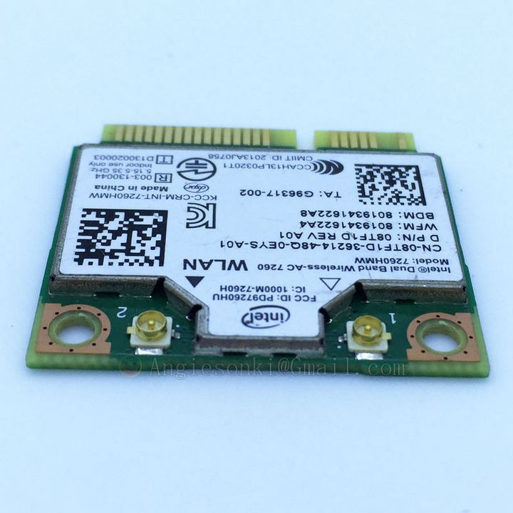  Card Wifi Laptop AC-7260 867mb/s có Bluetooth 4.0 Dell Precision M4800 M6800 | BigBuy360 - bigbuy360.vn