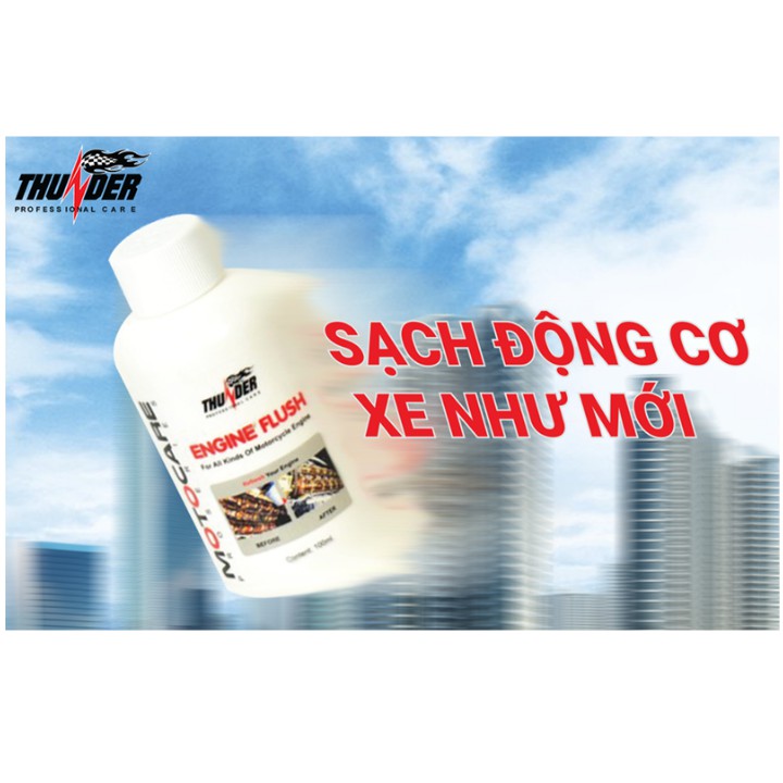 Dung Dịch Súc Rửa Động Cơ Xe Máy Làm Sạch Lốc Máy Xe