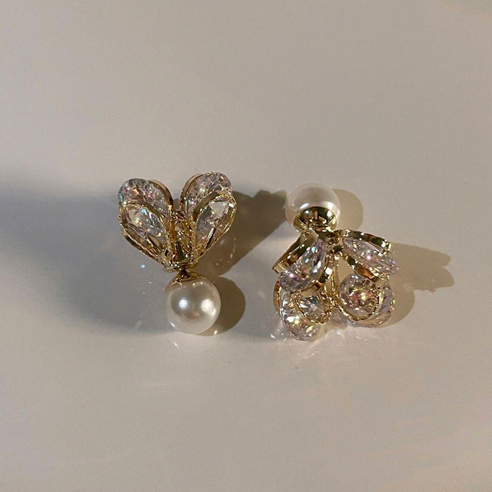 Bông Tai Dáng Dài Hình Hoa Phong Cách Pháp Sang Trọng Cho Nữ