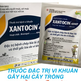 Thuốc Đặc Trị Vi Khuẩn Gây Hại Cây Trồng XANTOCIN 40WP gói 10gr