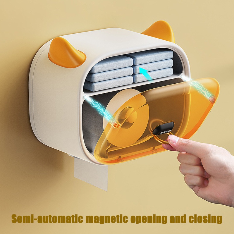 Giá Đỡ Cuộn Giấy Vệ Sinh Gắn Tường Đa Năng Tiện Dụng