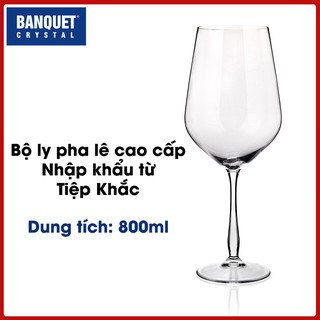 Bộ ly pha lê Gourmet uống Vang đỏ dung tích 800ml (GOU800)