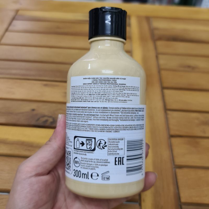 Dầu Gội xả L'oreal absolut repair chăm sóc tóc hư tổn 300ml - 500ml - 200ml