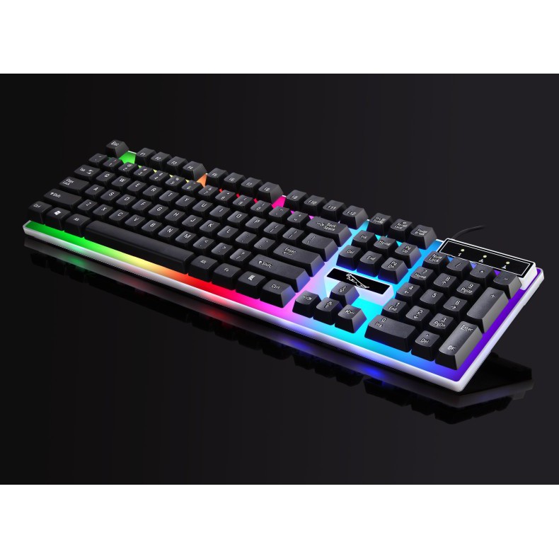 G21B Wired Game Home Business Office Backlit Bluetooth Keyboard + Mouse