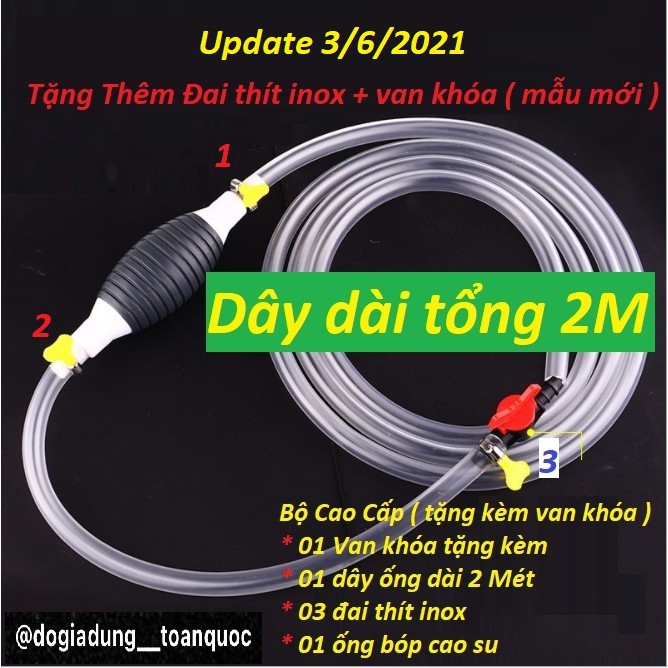 Dụng cụ bơm hút rượu xăng dầu chất lỏng , hút chất lỏng bóp tay , hút nước bể cá - 29