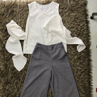 Sét áo kiểu và quần ống rộng