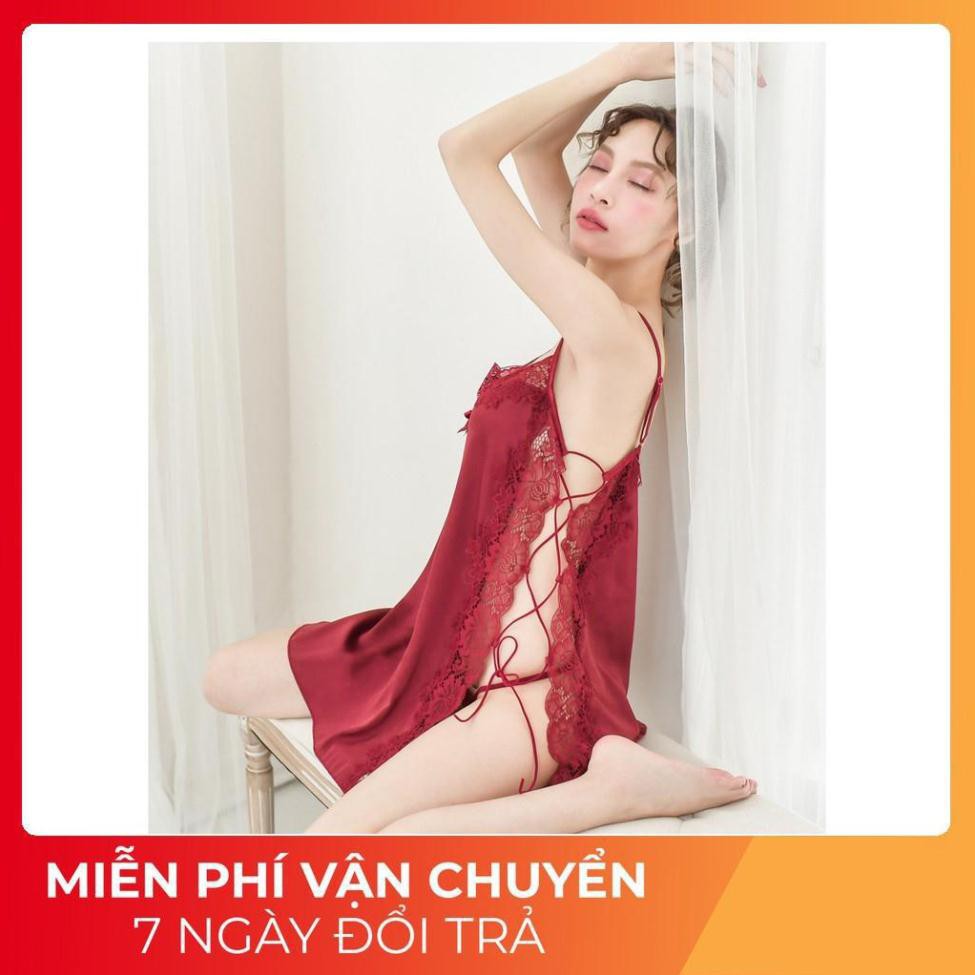 Váy Ngủ Sexy, Đầm Ngủ Đan Dây Hông Thâu Nới Thoải Mái Dưới 70Kg | BigBuy360 - bigbuy360.vn