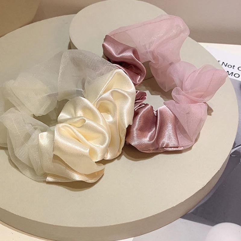 Dây buộc tóc vải satin phong cách Hàn Quốc thiết kế thời trang cho nữ