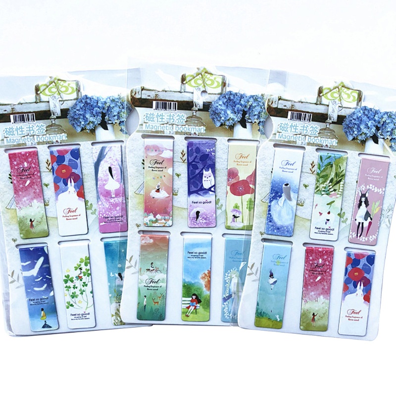 Dụng cụ đánh dấu trang sách từ tính hai mặt dùng làm quà tặng