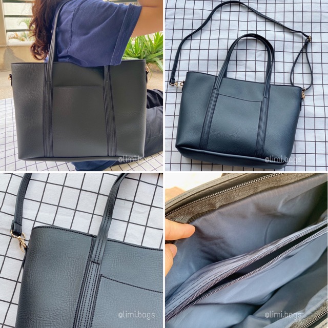 Túi Xách Tay Nữ Thời Trang FANCY BAGS - Đựng Laptop 15 - 16 inch - Túi Da Bản To LIMI BAGS