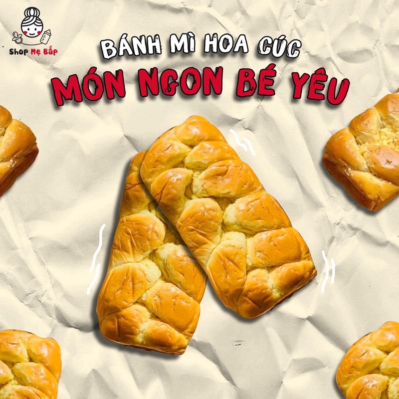 (TẶNG KHẨU TRANG KF94 -khi mua bánh nhỏ) Bánh mì Hoa Cúc Pháp thơm mềm mịn (Hàng về mới mỗi tuần)