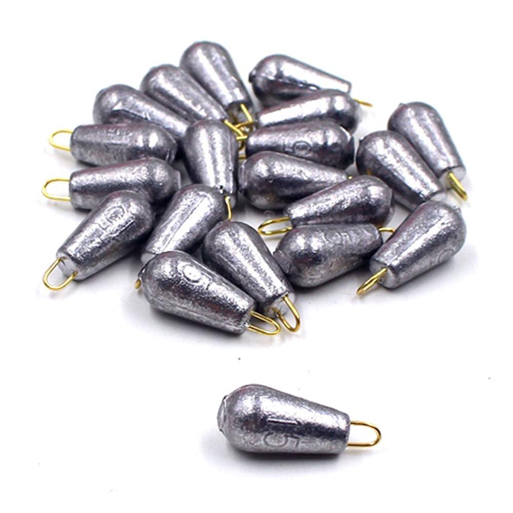 Set 5 Chì Câu Cá 10g-100g Hình Oval Nhiều Màu Sắc