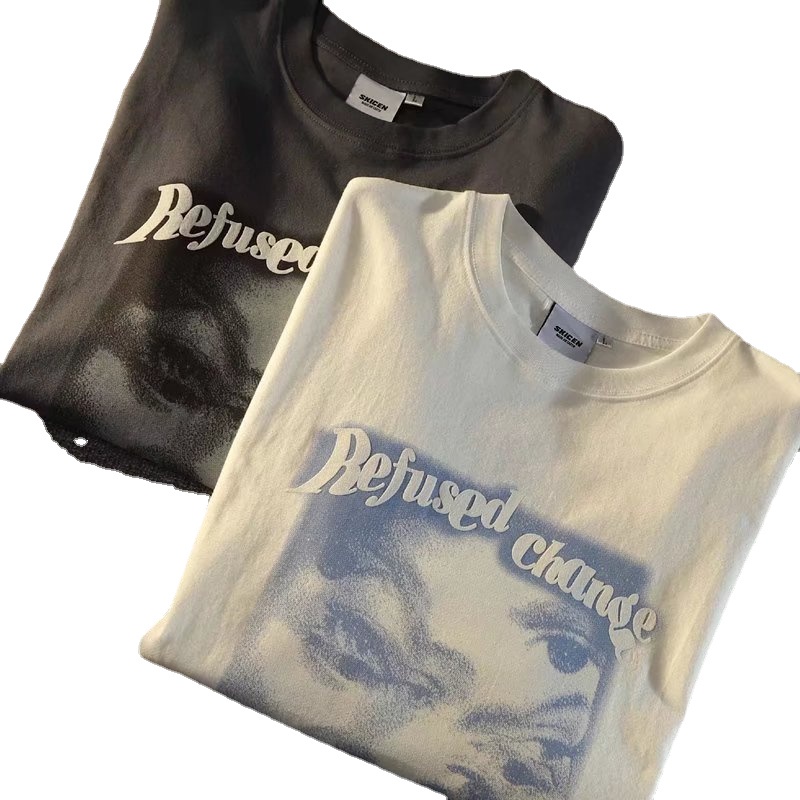 Áo Thun Tay Ngắn Dáng Rộng In Họa Tiết Hoạt Hình Phong Cách Hip Hop Thời Trang Mùa Hè Cho Nam Và Nữ