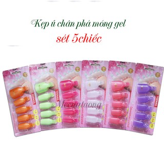 Kẹp ủ chân phá móng gel sét 5 chiếc
