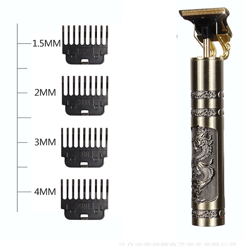Tông Đơ Cắt Tóc, Chấn Viền VINTAGE-T9 Nhỏ Gọn, Sạc Điện, Pin Cực Bền,cao cấp
